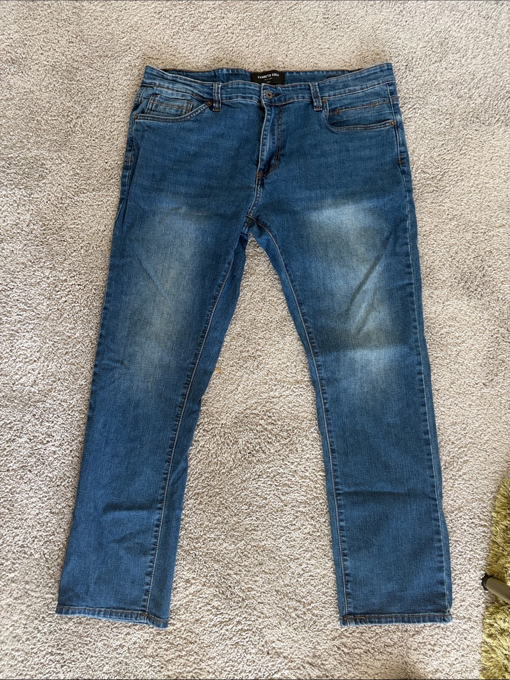 Kenneth Cole Slim Straight Jeans in Blue
